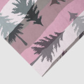 Papier Mousseline Noël Arbres rayures rose blanc gris Noël (Détail)