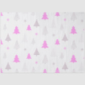 Papier Mousseline Noël Arbres Snowflakes Noël blanc (Recto)