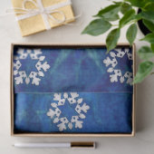 Papier Mousseline Noël aux bougies bleues (Cadeau)