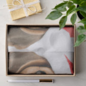 Papier Mousseline Noël beagle (Cadeau)