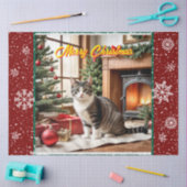 Papier Mousseline Noël Belle Vacances Ancienne Collection (Artisanat)