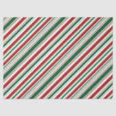 Papier Mousseline Noël bonbons rayures (Recto)