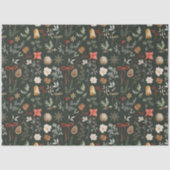 Papier Mousseline Noël botanique d'hiver (Recto)