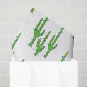 Papier Mousseline Noël Cactus Holiday Desert Southwest