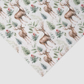 Papier Mousseline Noël Cerf Motif sans couture (Détail)