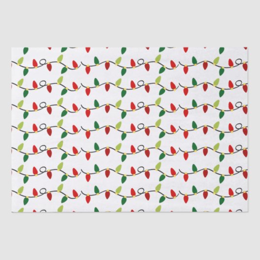 Papier Mousseline Noël Chaîne Lights (Recto)
