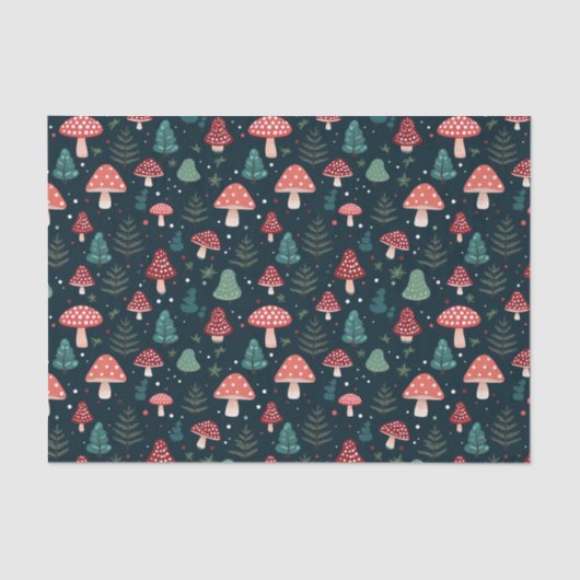 Papier Mousseline Noël Champagne Motif vacances (Recto)