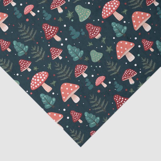 Papier Mousseline Noël Champagne Motif vacances (Détail)