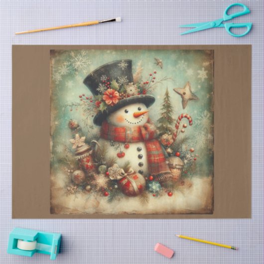 Papier Mousseline Noël - Conception passée série 3 (Artisanat)