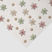 Papier Mousseline Noël Cosy Un papier de tissus (Détail)