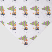 Papier Mousseline Noël d'ange de pingouin (Détail)