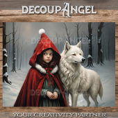 Papier Mousseline Noël dans les bois - Découpage -