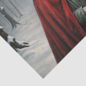 Papier Mousseline Noël dans les bois - Découpage - (Détail)