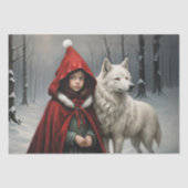 Papier Mousseline Noël dans les bois - Découpage - (Recto)