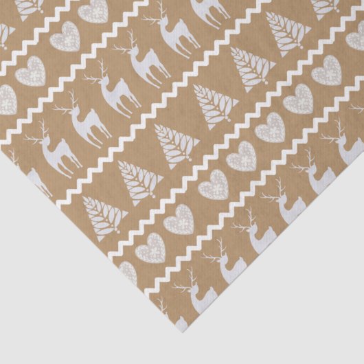 Papier Mousseline Noël d'art populaire scandinave (Détail)