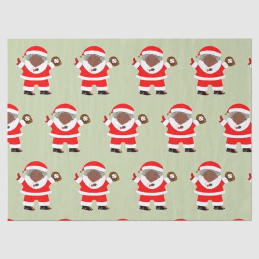 Papier Mousseline Noël de baseball (Recto)