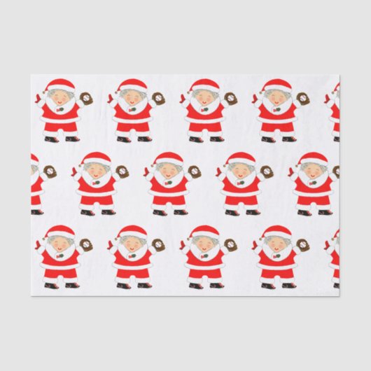 Papier Mousseline Noël de baseball (Recto)