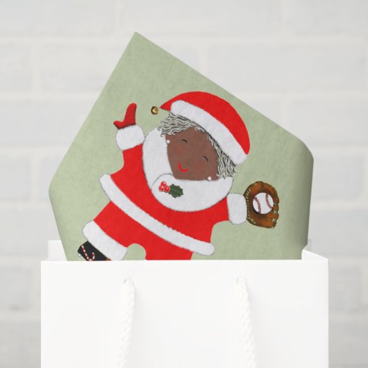 Papier Mousseline Noël de baseball (Sac cadeau)