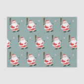 Papier Mousseline Noël de baseball (Recto)