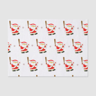 Papier Mousseline Noël de baseball