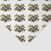 Papier Mousseline Noël de conception de houx et de lierre (Détail)