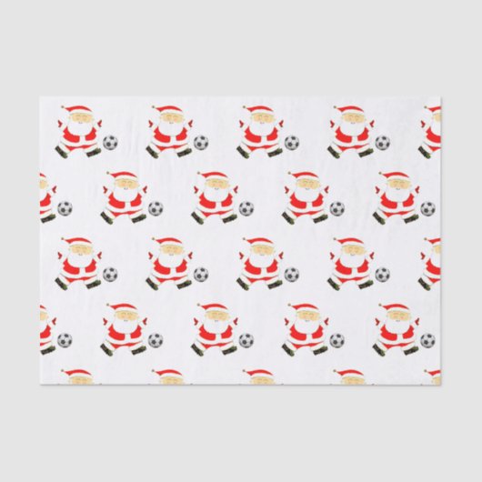 Papier Mousseline Noël de football (Recto)