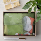 Papier Mousseline Noël de golf avec Boule de golf en vert   (Cadeau)