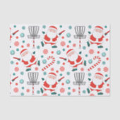 Papier Mousseline Noël de golf sur disque (Recto)