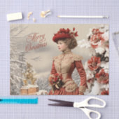 Papier Mousseline Noël de la dame victorienne (Artisanat)