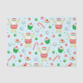 Papier Mousseline Noël de la nageur de Noël (Recto)
