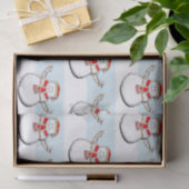 Papier Mousseline Noël de neige (Cadeau)