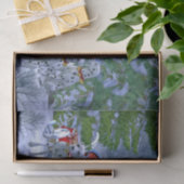 Papier Mousseline Noël de neige vintage dalmate (Cadeau)