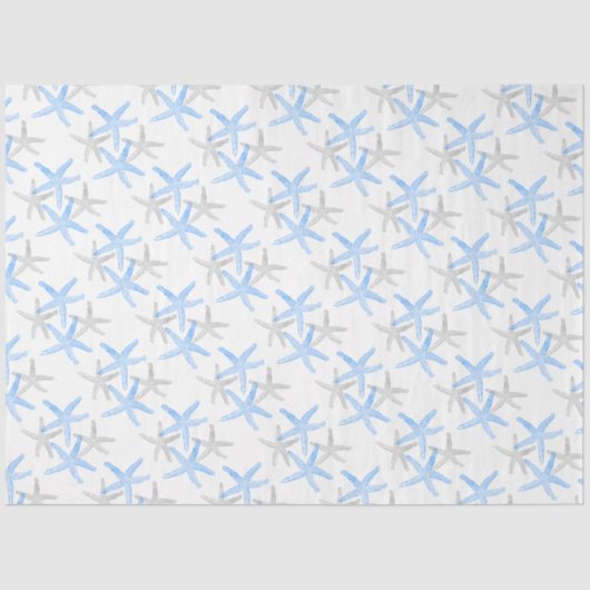 Papier Mousseline Noël de Noël de l'étoile de mer en papier cadeau d (Recto)