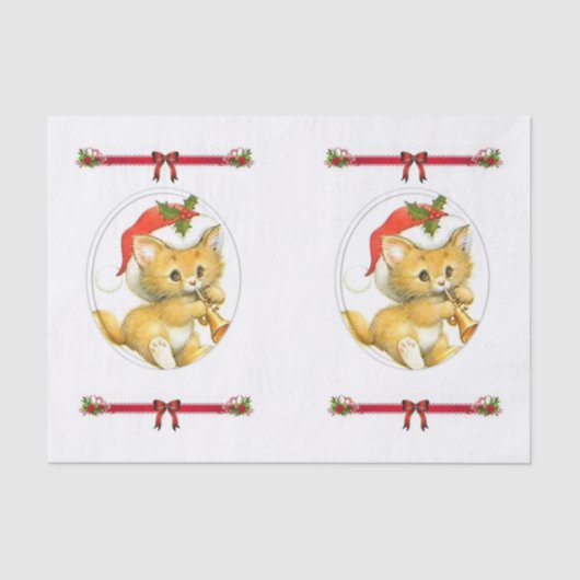 Papier Mousseline Noël de papier de tissu décoratif (Recto)