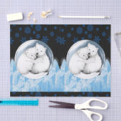 Papier Mousseline Noël de papier de tissu décoratif (Artisanat)