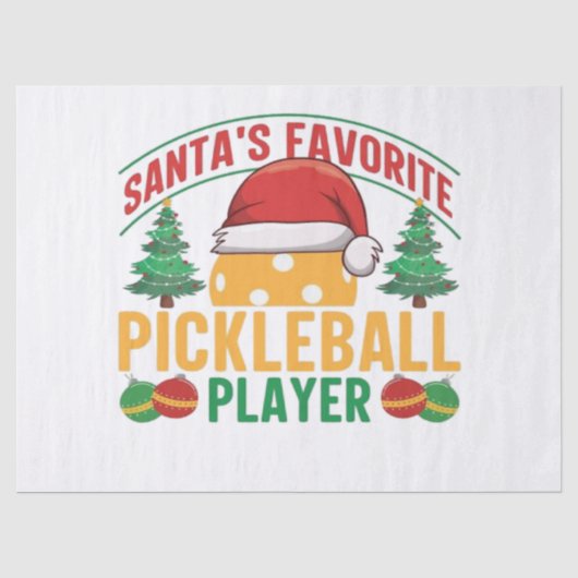 Papier Mousseline Noël de Pickball (Recto)