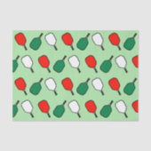 Papier Mousseline Noël de pickleball (Recto)