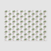 Papier Mousseline Noël de plage tropicale (Recto)