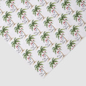 Papier Mousseline Noël de plage tropicale (Détail)