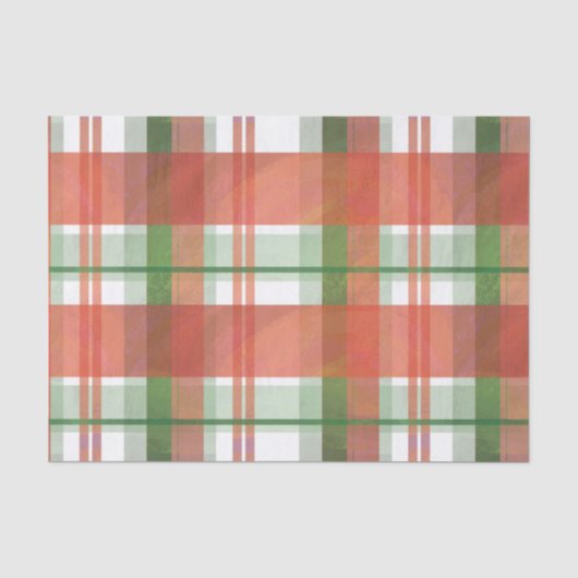 Papier Mousseline Noël de plaid de Madras (Recto)