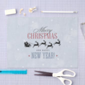 Papier Mousseline Noël de Santa and his Flying (Artisanat)