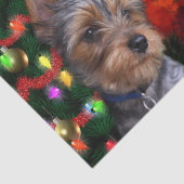 Papier Mousseline Noël de Yorkie (Détail)