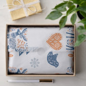 Papier Mousseline Noël des cerfs scandinaves (Cadeau)