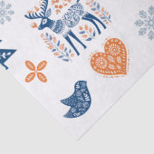 Papier Mousseline Noël des cerfs scandinaves (Détail)