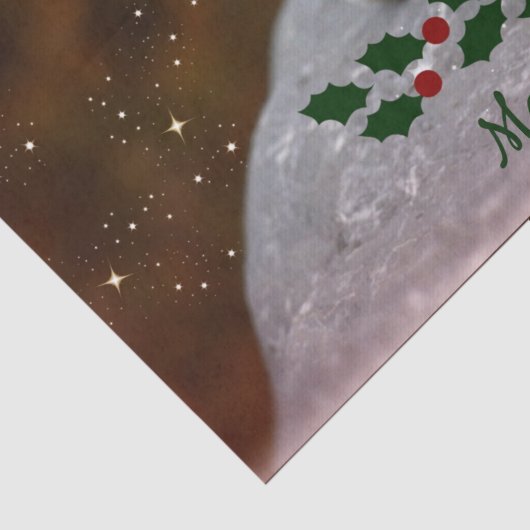 Papier Mousseline Noël des chiots maltais (Détail)