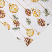 Papier Mousseline Noël des cônes de pin de miel (Détail)