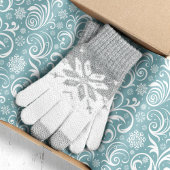 Papier Mousseline Noël des flocons de neige et des torrents bleus