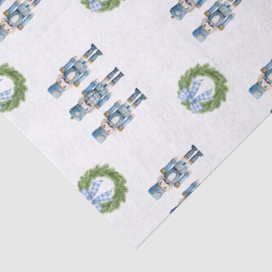 Papier Mousseline Noël des noisettes bleues (Détail)