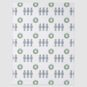 Papier Mousseline Noël des noisettes bleues (Recto)