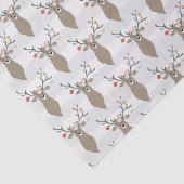 Papier Mousseline Noël des rennes lunaires (Détail)